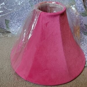 Fuzzy Hot Pink Lampshade